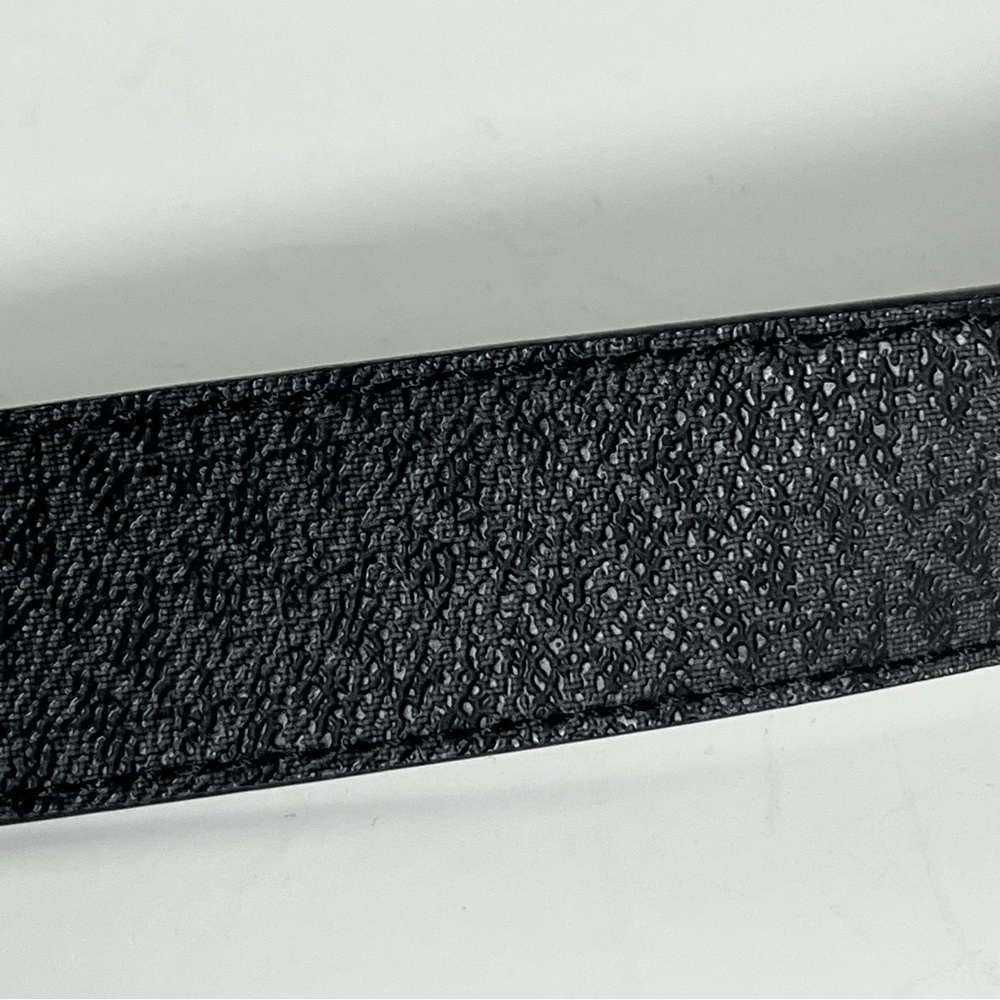 NWOT MICHAEL KORS Subtle Logo Print Faux Leather Belt Women’s S Preppy Classic - Picture 3 of 10